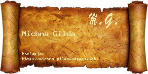 Michna Gilda névjegykártya
